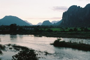 River in Vang Vien